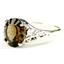SR057, Smoky Quartz, 925 Sterling Silver ring