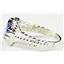 Created Blue Sapphire, 925 Sterling Silver Ring, SR070