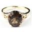 10K, 14K or 18K Gold Ladies Ring, Smoky Quartz (Concave Cut), R139