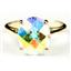 10K, 14K or 18K Gold Ladies Ring, Mercury Mist Topaz, R055