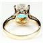 10K, 14K or 18K Gold Ladies Ring, Mercury Mist Topaz, R055
