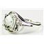 Sterling Silver Ladies Ring, Green Amethyst, SR021