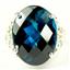 Sterling Silver Ladies Ring, London Blue Topaz, SR049