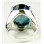 Sterling Silver Ladies Ring, London Blue Topaz, SR049