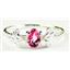 SR192, Pure Pink Topaz, 925 Sterling Silver Ring