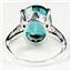 Sterling Silver Ladies Ring, Paraiba Topaz, SR055