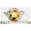 Sterling Silver Ladies Ring, Citrine, SR021