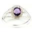 925 Sterling Silver Ladies Ring, Amethyst, SR070