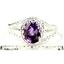 925 Sterling Silver Ladies Ring, Amethyst, SR070
