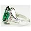 Sterling Silver Ladies Ring, Russian Nanocrystal Emerald, SR049