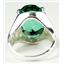 Sterling Silver Ladies Ring, Russian Nanocrystal Emerald, SR049