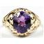 10K, 14K or 18K Gold Ladies Ring, Amethyst, R004
