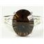 SR139, Smoky Quartz, 925 Sterling Silver Ring