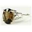 SR139, Smoky Quartz, 925 Sterling Silver Ring