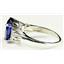 Created Blue Sapphire, 925 Sterling Silver Ring, SR123