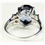 Created Blue Sapphire, 925 Sterling Silver Ring, SR123