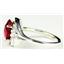 Sterling Silver Ladies Ring, Created Ruby, SR021