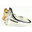 Sterling Silver Ladies Ring, Champagne CZ, SR021