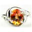 Sterling Silver Ladies Ring, Twilight Fire Topaz, SR021