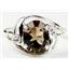 Sterling Silver Ladies Ring, Smoky Quartz, SR021