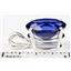 925 Sterling Silver Pendant, Created Blue Sapphire,  SP006