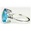 SR188, Swiss Blue Topaz, 925 Sterling Silver Ring