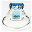 SR188, Swiss Blue Topaz, 925 Sterling Silver Ring