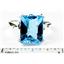 SR188, Swiss Blue Topaz, 925 Sterling Silver Ring