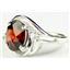 Sterling Silver Ladies Ring, Mozambique Garnet, SR021