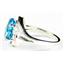 Sterling Silver Ladies Ring, Swiss Blue Topaz, SR021