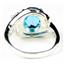 Sterling Silver Ladies Ring, Swiss Blue Topaz, SR021