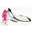 Sterling Silver Ladies Ring, Created Pink Sapphire, SR021