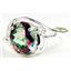 Sterling Silver Ladies Ring, Mystic Fire Topaz, SR021
