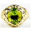 10K, 14K or 18K Gold Ladies Ring, Peridot, R004