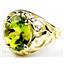 10K, 14K or 18K Gold Ladies Ring, Peridot, R004