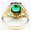 10K, 14K or 18K Gold Ladies Ring, Russian Nanocrystal Emerald, R004
