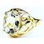 10K, 14K or 18K Gold Ladies Ring, Green Amethyst, R004