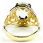 10K, 14K or 18K Gold Ladies Ring, Green Amethyst, R004