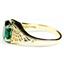 10K, 14K or 18K Gold Ladies Ring, Russian Nanocrystal Emerald, R005