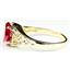 10K, 14K or 18K Gold Ladies Ring, Created Ruby, R005