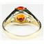 10K, 14K or 18K Gold Ladies Ring, Created Padparadscha Sapphire, R005