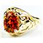 10K, 14K or 18K Gold Ladies Ring, Created Red/Brown Opal, R004