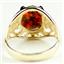10K, 14K or 18K Gold Ladies Ring, Created Red/Brown Opal, R004