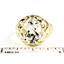 10K, 14K or 18K Gold Ladies Ring, Silver Topaz, R004