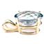 P004, Neptune Garden Topaz 14k Gold Pendant