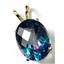 P004, Neptune Garden Topaz 14k Gold Pendant