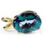 P004, Neptune Garden Topaz 14k Gold Pendant