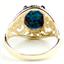 10K, 14K or 18K Gold Ladies Ring, Created Blue/Green Opal, R004