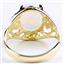 10K, 14K or 18K Gold Ladies Ring, Created White Opal, R004