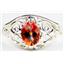 Twilight Fire Topaz, 925 Sterling Silver Ring, SR111